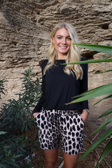 Liberté - Alma Shorts - Big Lux Leo Fossil